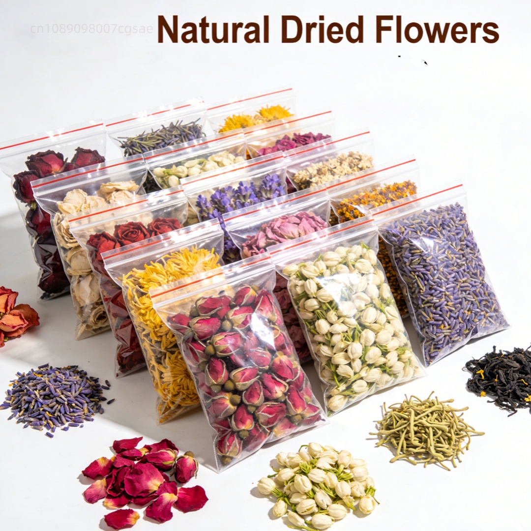 Soap Making Kit Organic - 30 Beutel Natürliche Getrocknete Blumen für