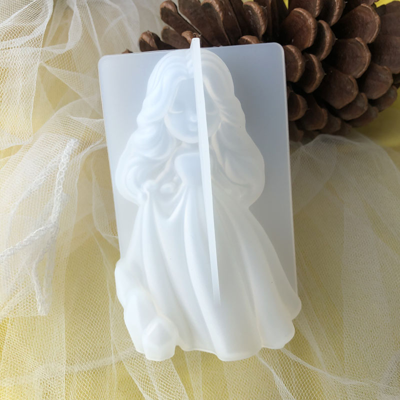 Soap Making Organic - 3D süße Prinzessin Silikon Kerze Form