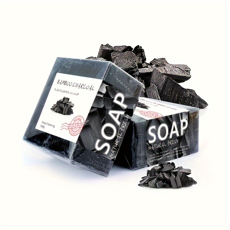Soap Making Oils - 100 g feuchtigkeitsspendende handgemachte Bambuskohle-Seife mit
