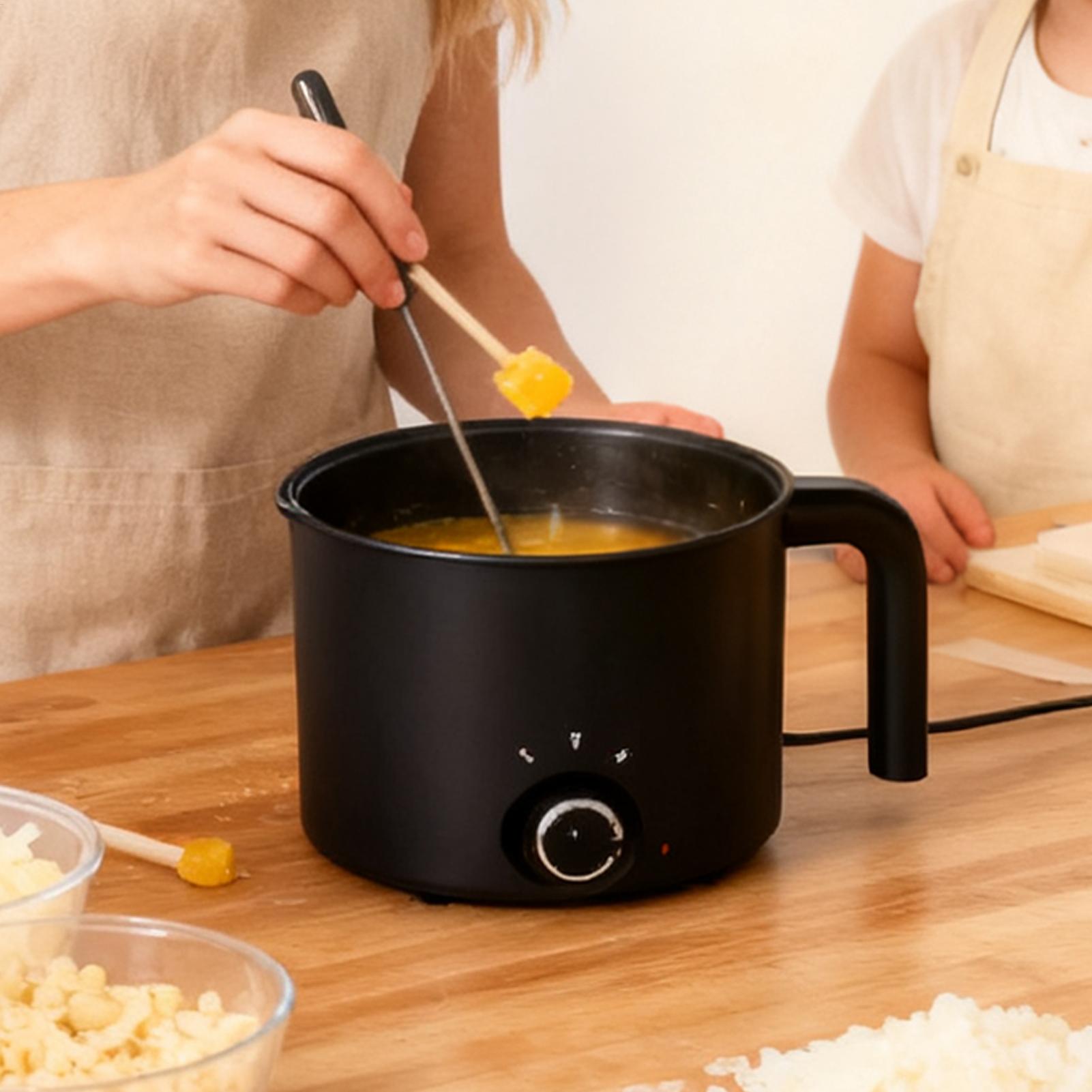 Soap Making In Home - Kerzenwachs-Schmelztopf 1,5L Großer Edelstahl Elektrischer Antihaft-Kerzenherstellungstopf