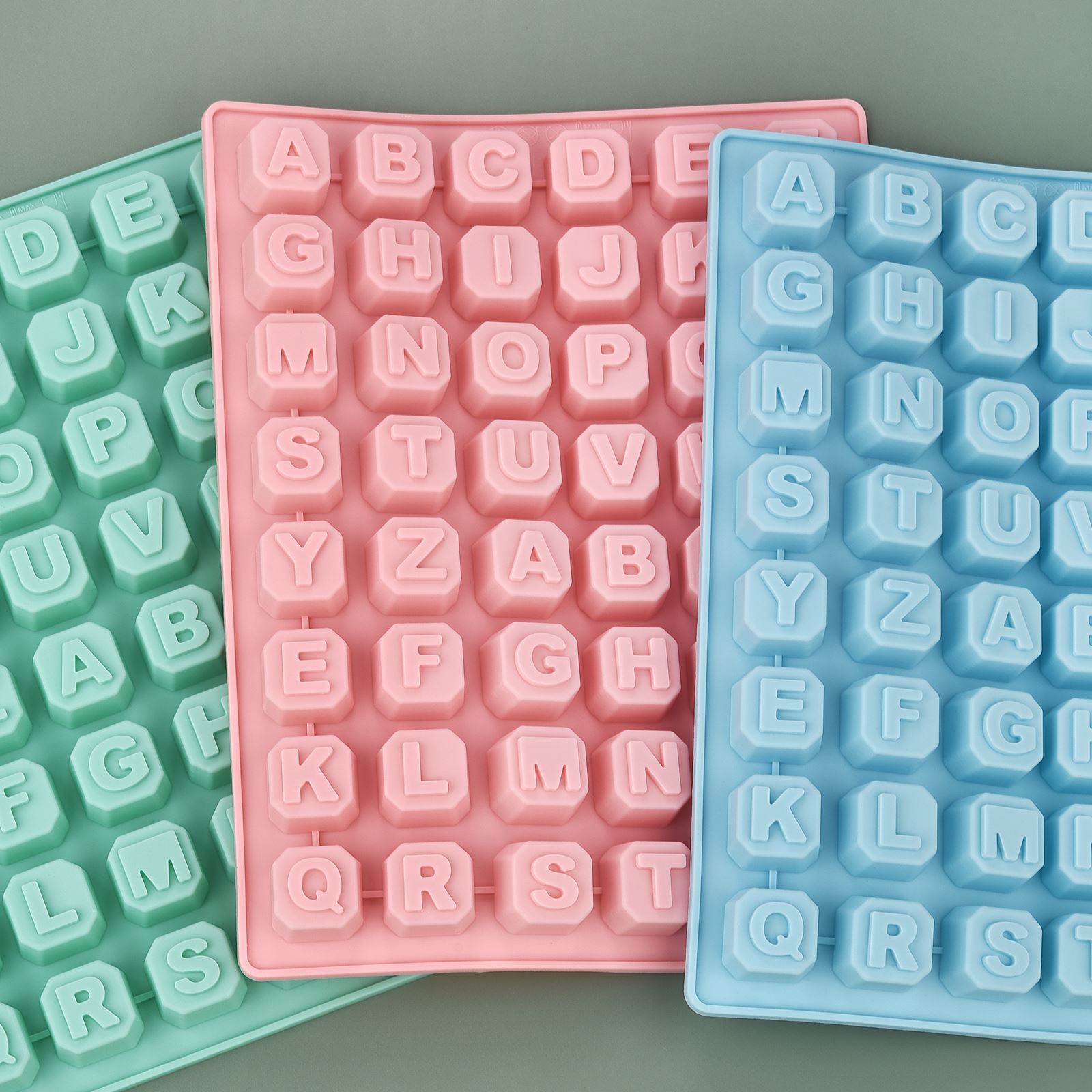 Soap Making Organic - 48-Buchstaben Enghish Alphabet Buchstaben Silikonform Seifenform