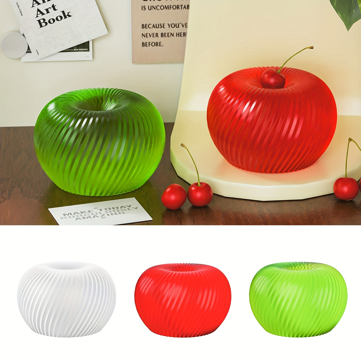 Soap Making Organic - Eine trendige rote Apfel-Silikonform, geeignet für