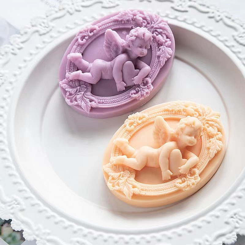 Soap Making In Home - 3d Engel Kinder geformte Silikon Seifen