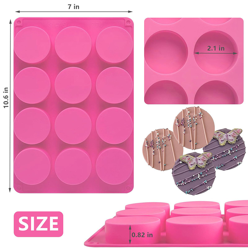 Runde Silikonformen mit 12 Hoh – Soap Making Organic Bewertung und Preis