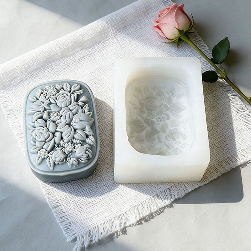 Quadratische Blumen-Silikonfor – Soap Making In Home Bewertung und Preis