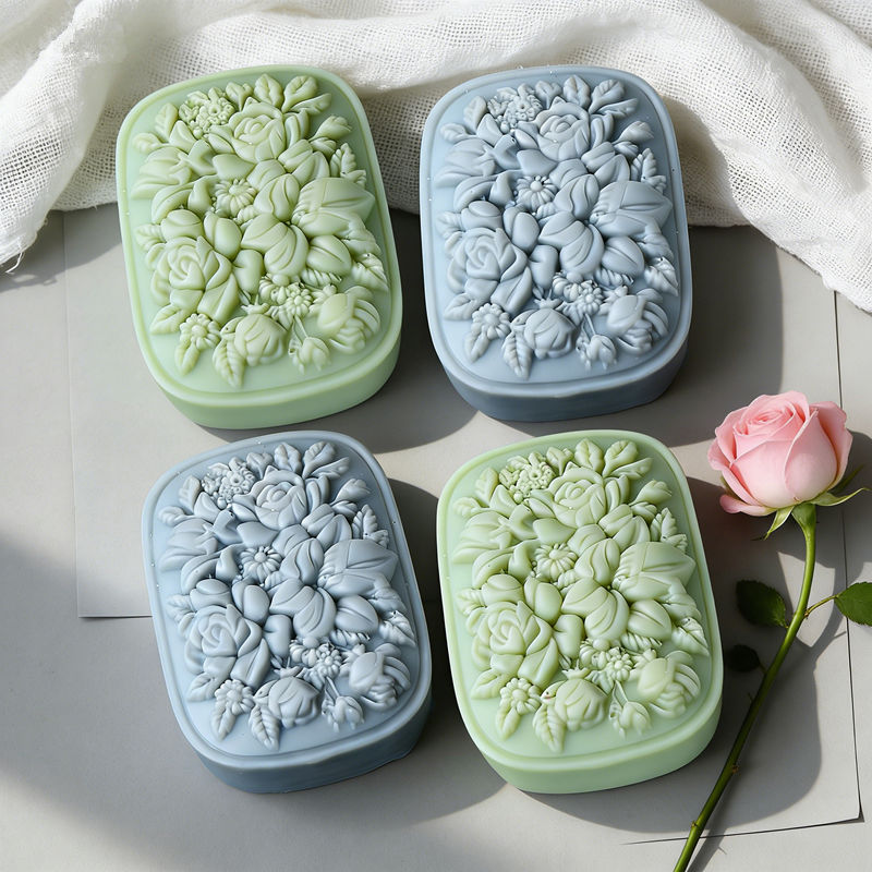 Quadratische Blumen-Silikonfor – Soap Making In Home Bewertung und Preis