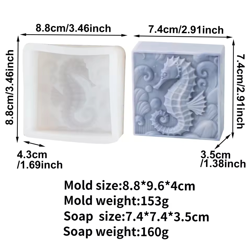 3D Seepferdchen Silikon-Seifen – Soap Making In Home Bewertung und Preis